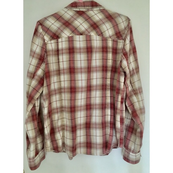 Sundance Plaid Embroidered Cotton Shirt 12 - Picture 9 of 11